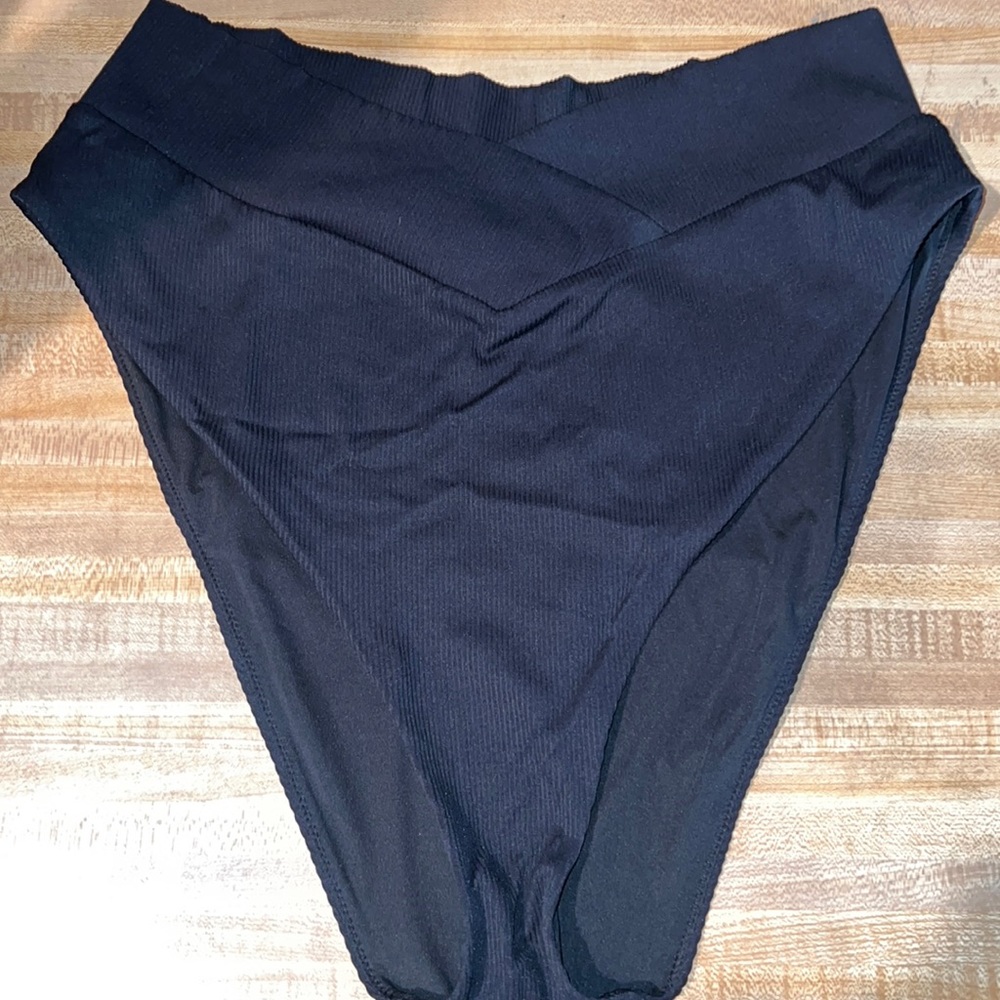 Aerie Crossover Ribbed Bikini Bottom